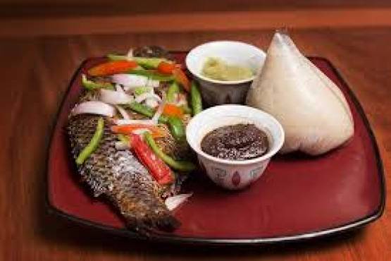 Banku with Pepper & Tilapia