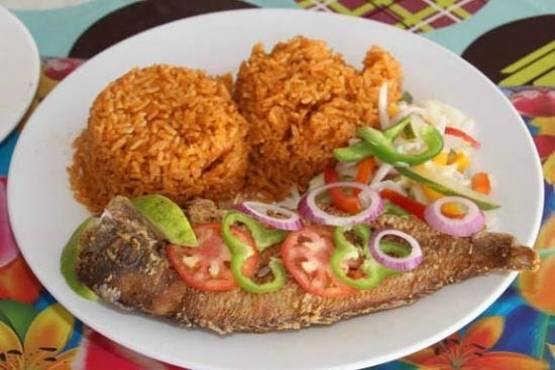 Jollof With Red Fish