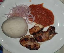 Banku |Beef and Pepper